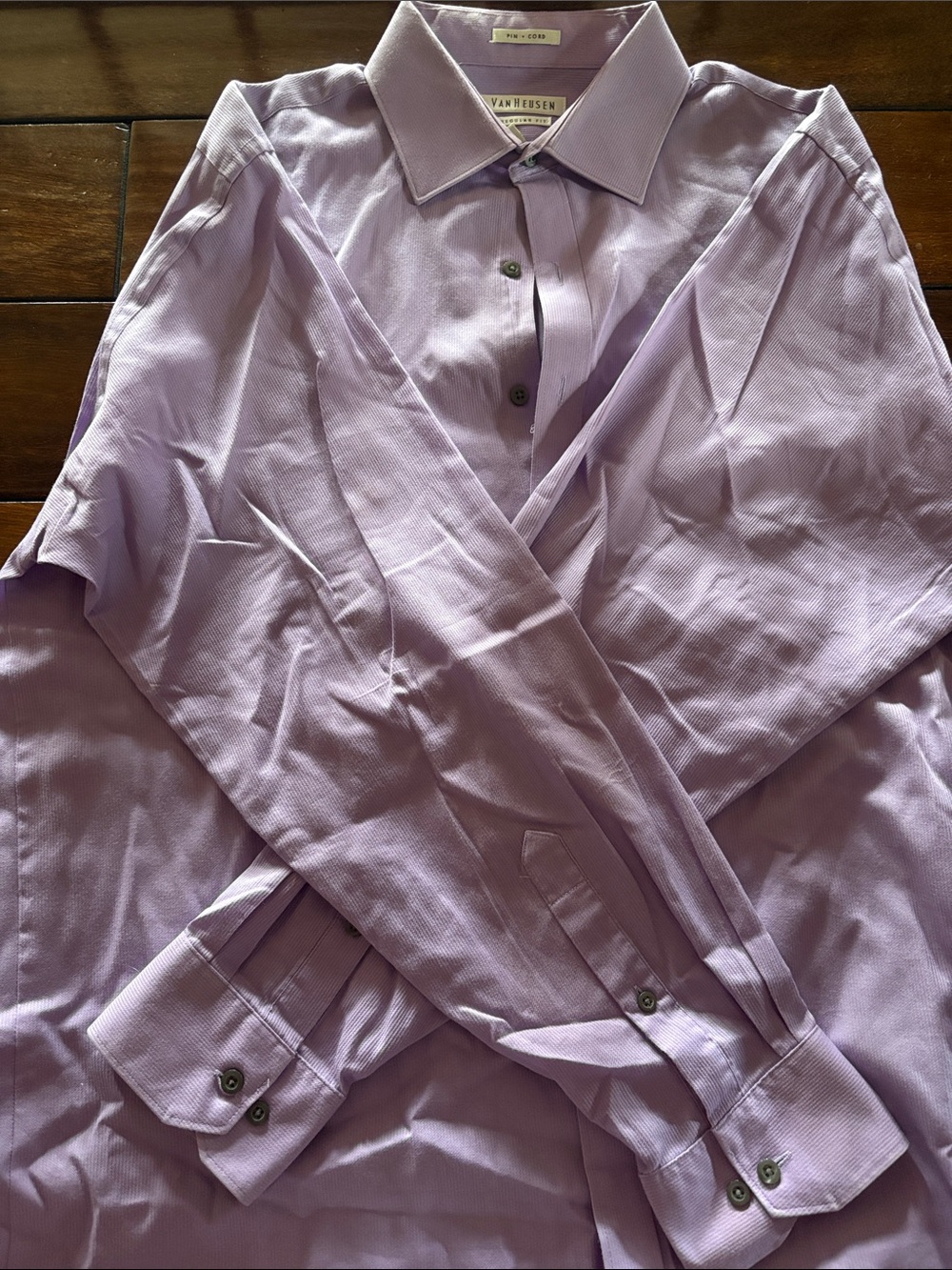 Van Heusen Men's Light Purple Dress Shirt